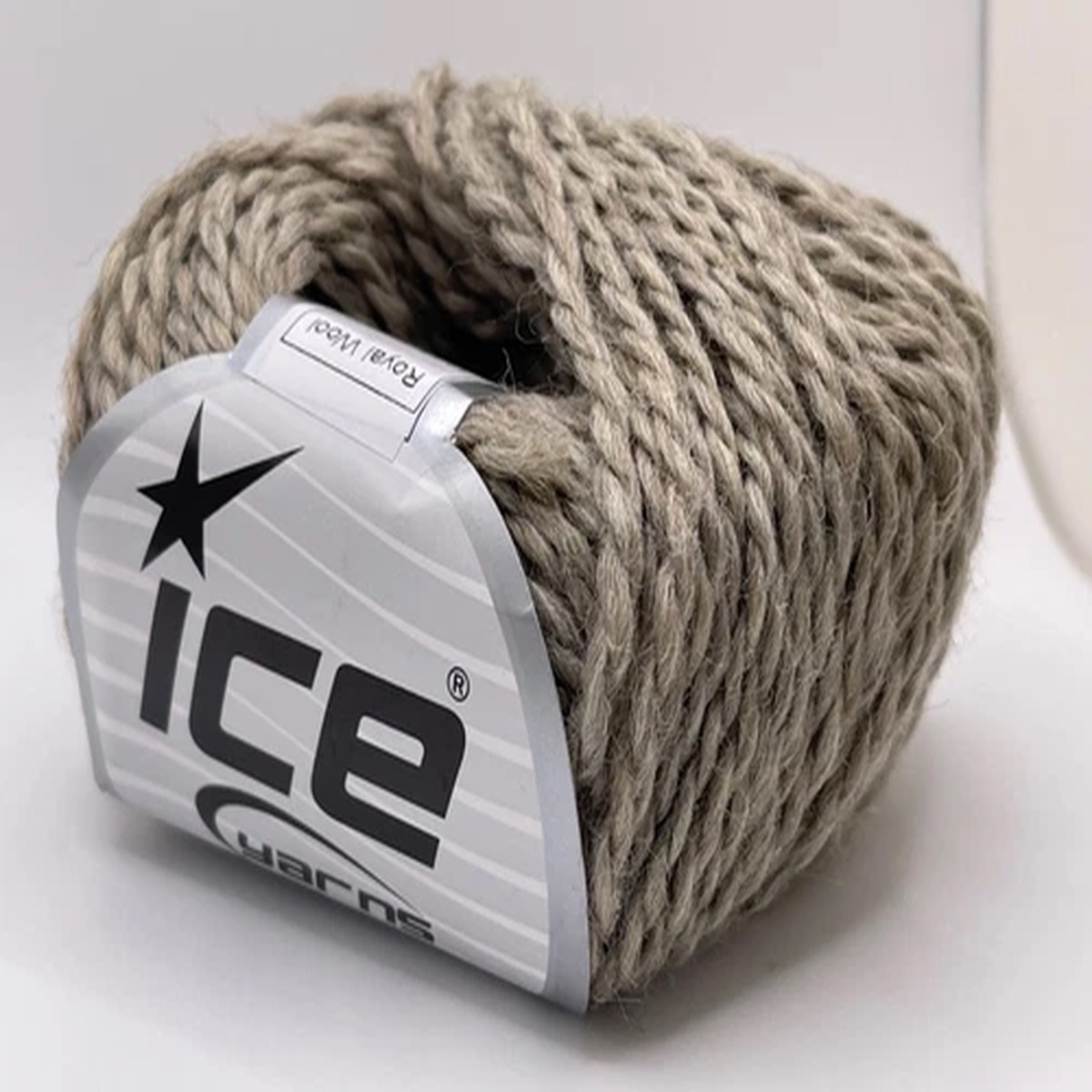 Tan Melange Royal Wool 82355 Ice Yarns Wool Nylon Blend Worsted 50gr 109yd