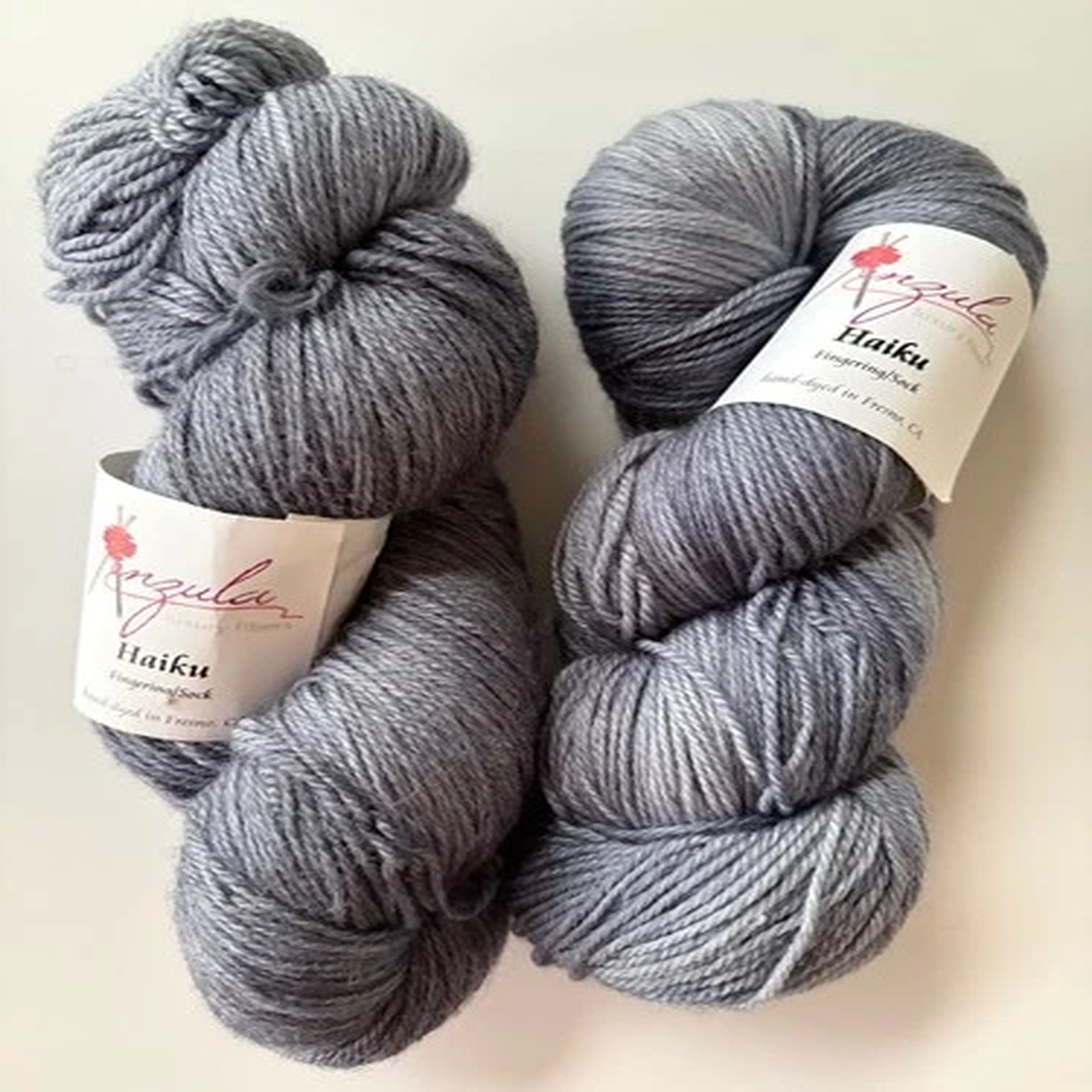 Anzula Haiku Hand Dyed - 114g hanks - Slate - Merino Wool/Bamboo/Nylon
