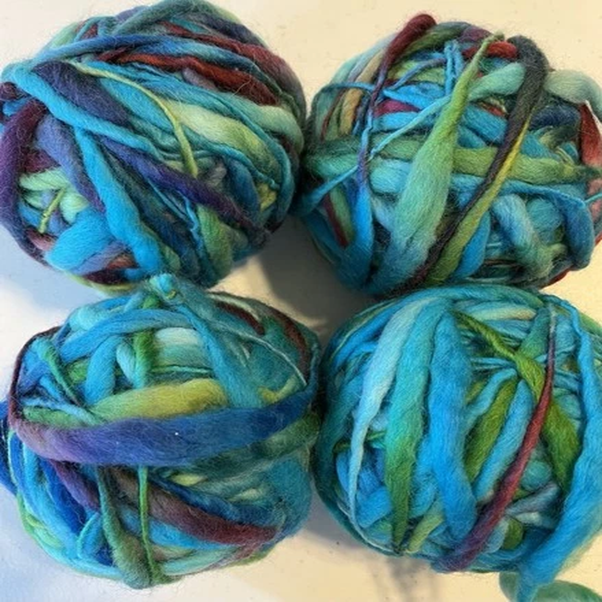 Colinette Point 5 Yarn 100g, 50m, Hand-Dyed Wool Rolled Into 4 Balls