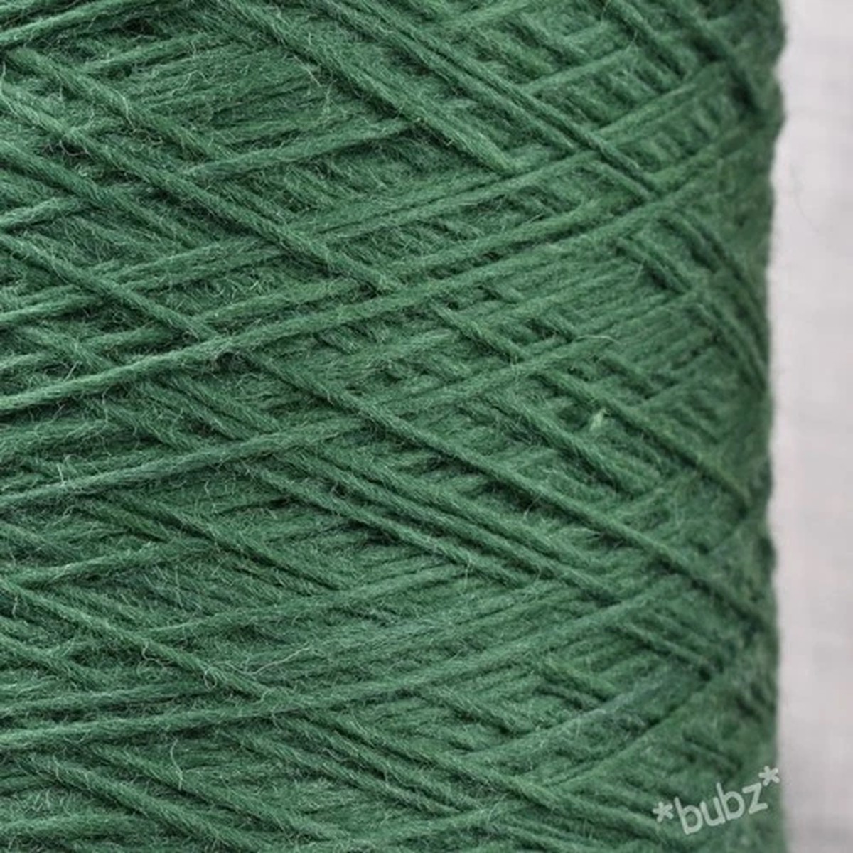 PURE MERINO WOOL YARN - 400g CONE - SPRUCE GREEN DOUBLE KNITTING DK ARAN WEIGHT