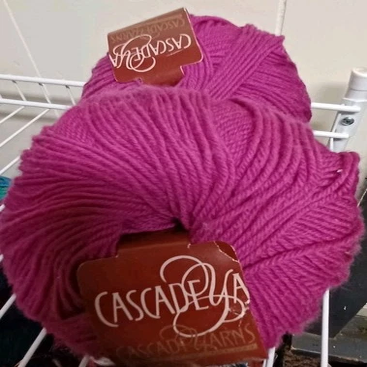 2 Balls Cascade Yarns. Superwash. From Peru