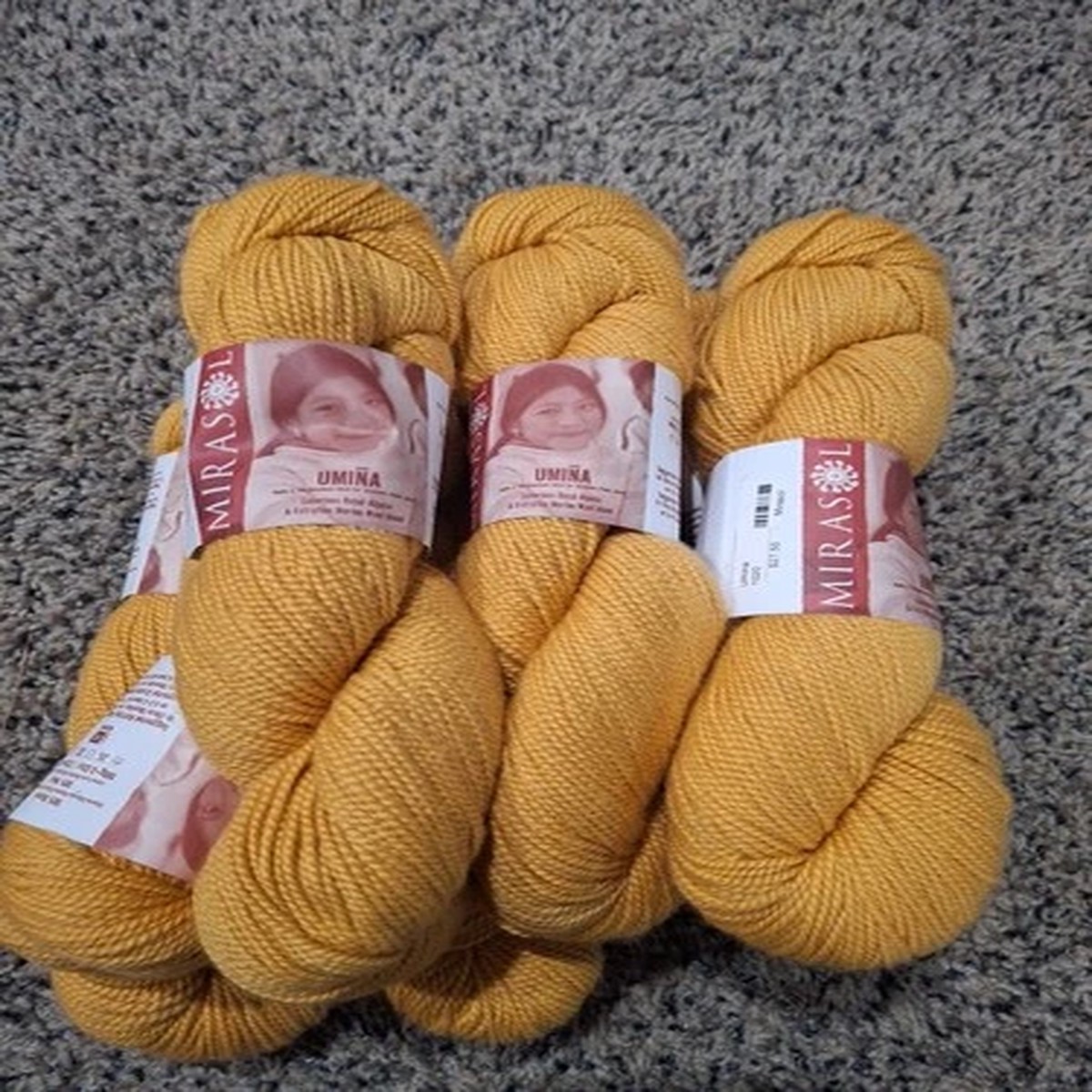 Lot Of 7 Destash Marisol Umina Yarn Primrose Colorway