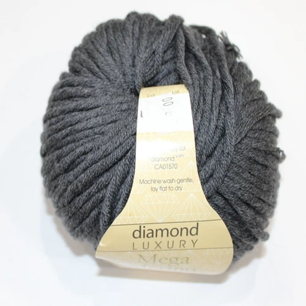SALE Diamond Luxury Mega Merino Yarn, 100% Merino Wool, Col Gray