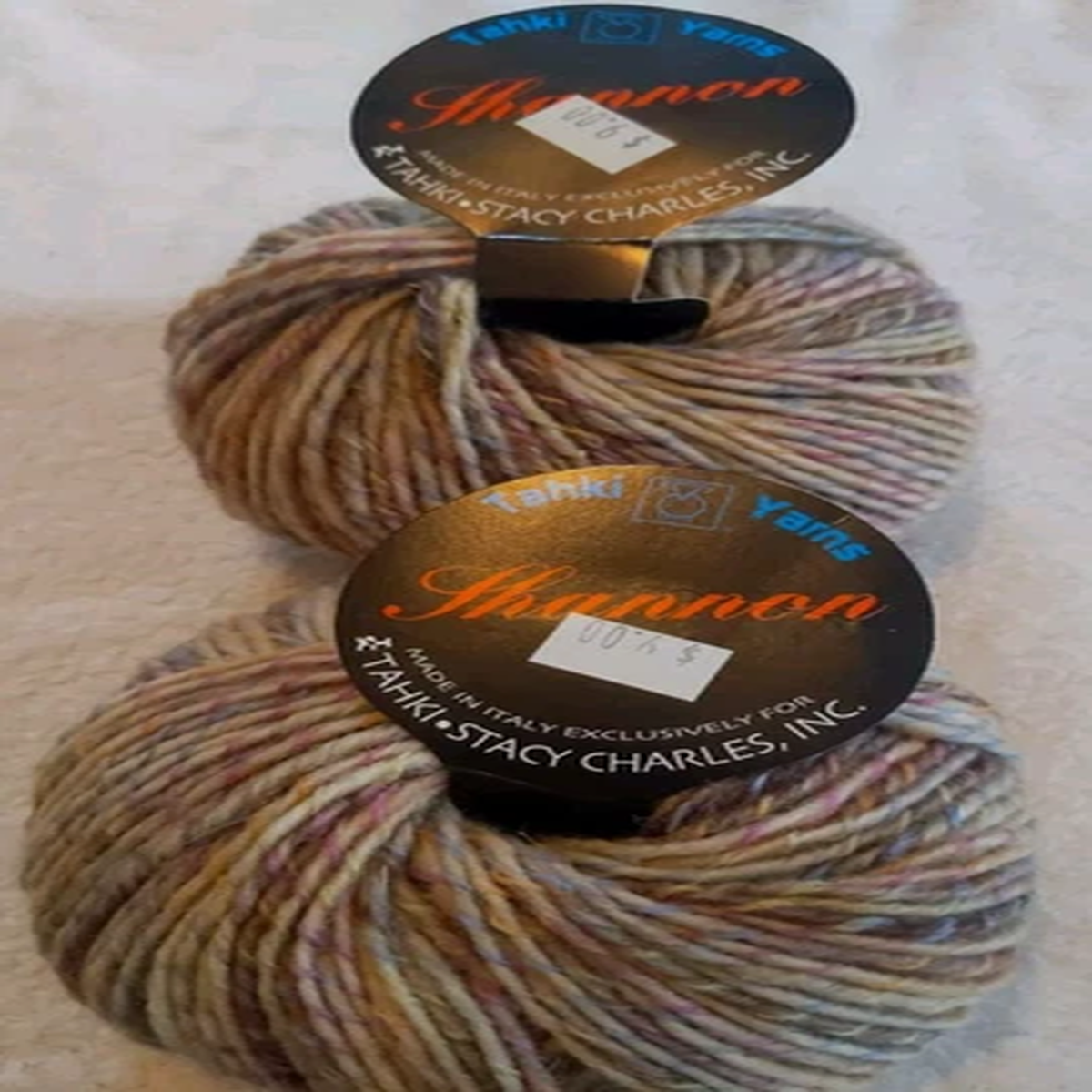 Shannon by Tahki Yarns 100% Wool Yarn Roll, Color 23 Multi, Made in italy