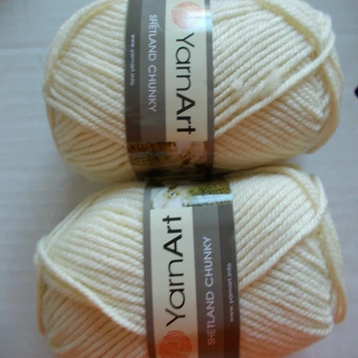 YarnArt Shetland Chunky wool blend yarn, Aran, lot of 2, (164 yds each)