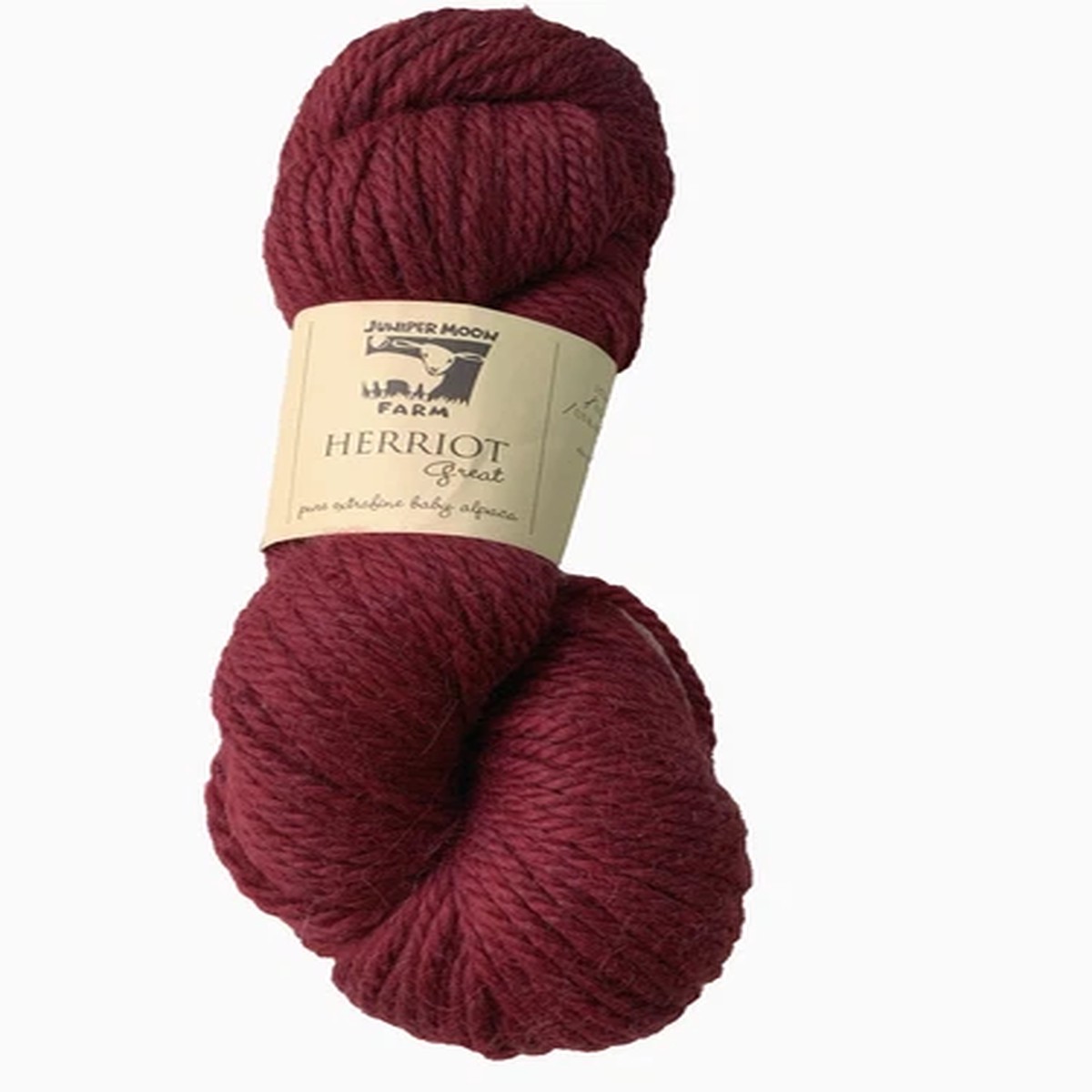 Juniper Moon Farm - HERRIOT GREAT - #108 CHERRY RED - Baby Alpaca - PERU - 100g