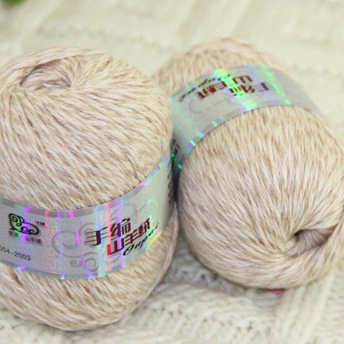 New Sale Soft 2 Skeins x50g Pure Cashmere Blankets Hand Crocheted Wool Yarn 35