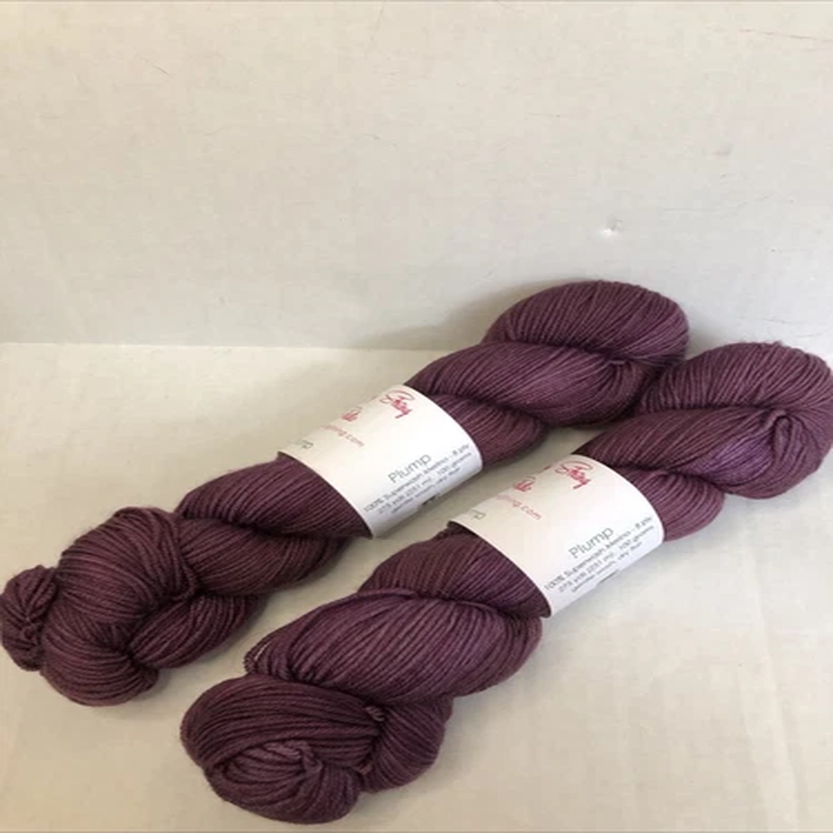 2 Skeins Stunning String Studio Plump 275 Yds Each SW Merino -8 Ply