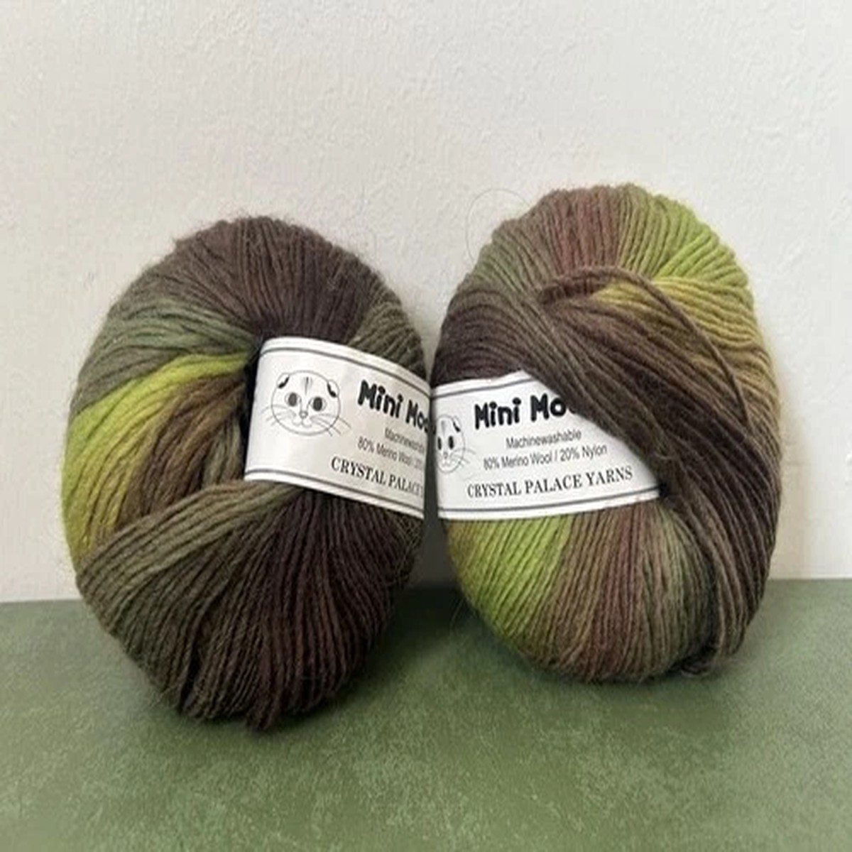 Crystal Palace Yarns Mini Mochi Merino/Nylon Yarn 50g 195 yds Each. Fern Color