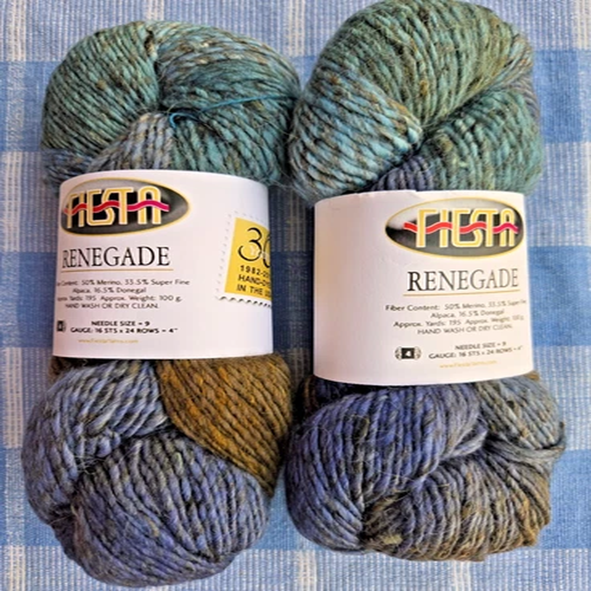 Fiesta Renegade Yarn - Color: 135 Wild Oak- Lot of Two - New - Discontinued