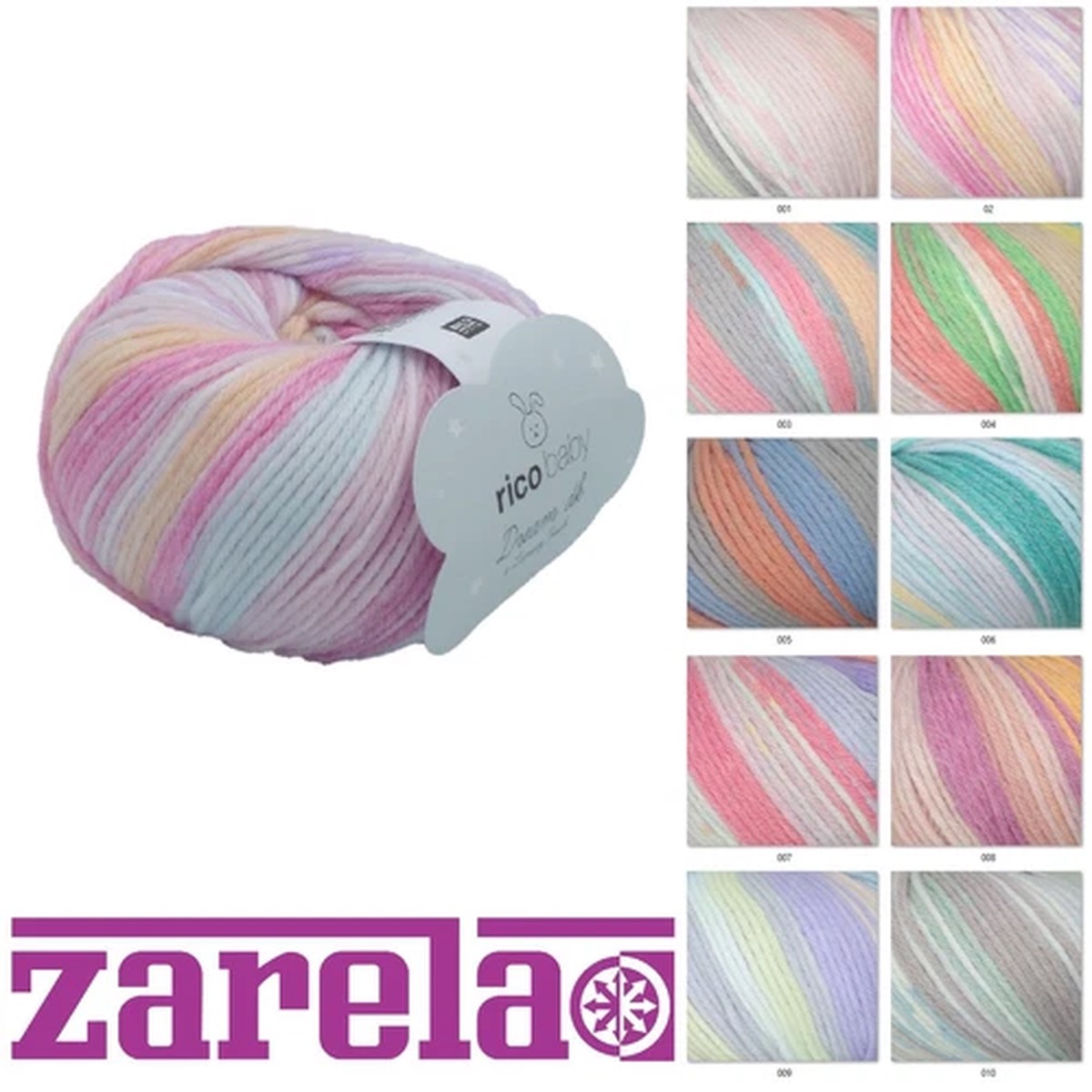 Rico Baby Dream DK A Luxury Touch 50g ***ALL COLOURS***
