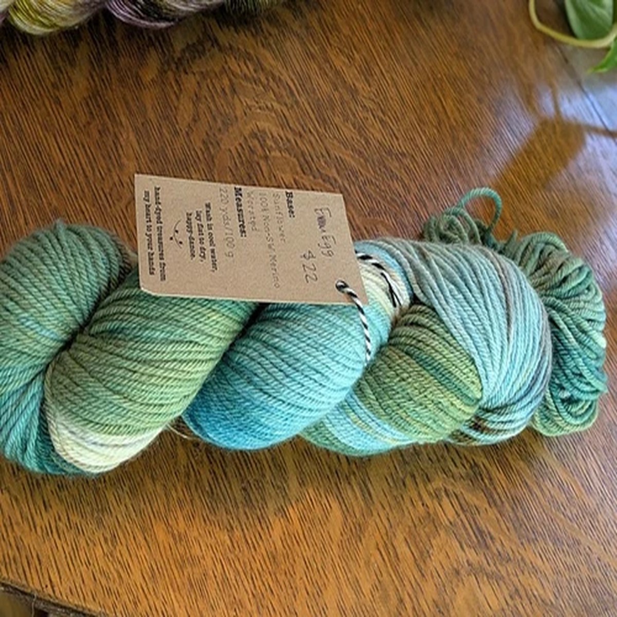 Six and Seven Fiber SUNFLOWER 100g/220yds 100% Non-Superwash Merino Yarn Worsted
