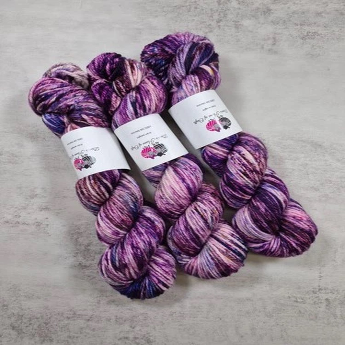 SW merino yarn, Aran weight, 100g, TWILIGHT BLOOM