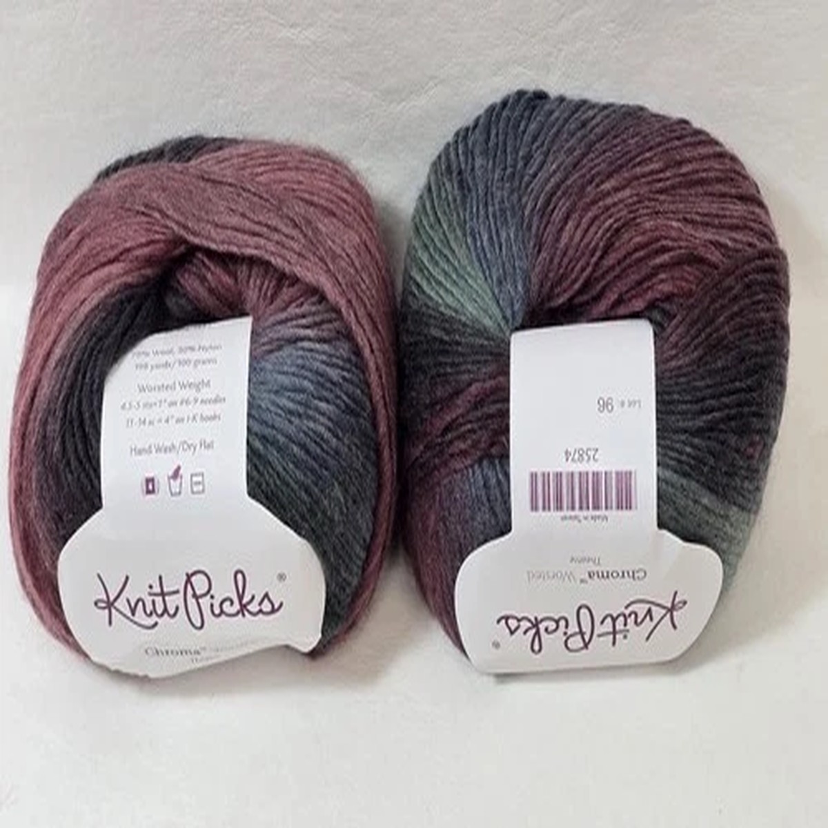 Theatre Knit Picks Chroma Worsted Yarn 198y 100g Wool/Nylon