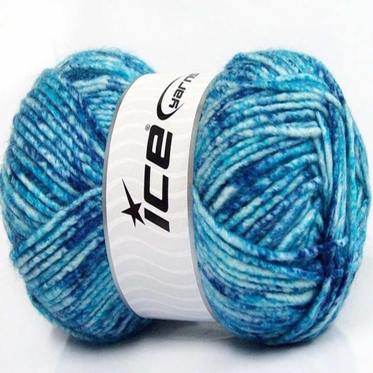 Turquoise Blue Melange #57648 Ice Acrylic Wool Melange 100 Gram 196 Yds Worsted