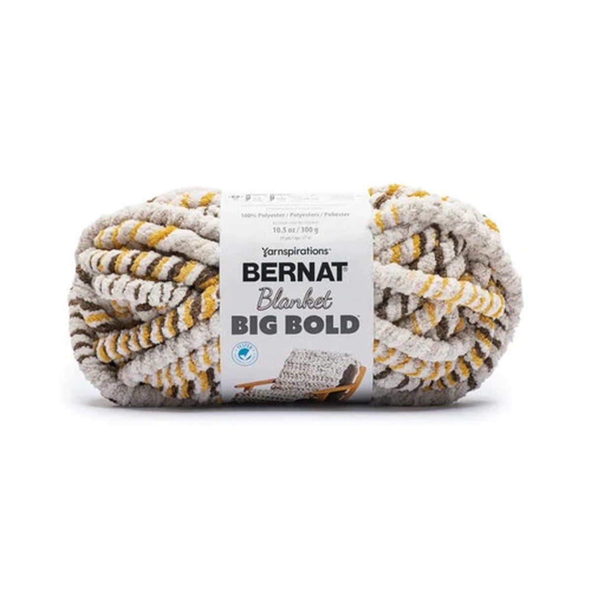 Bernat Blanket Big Bold Yarn "Yellow Bold".