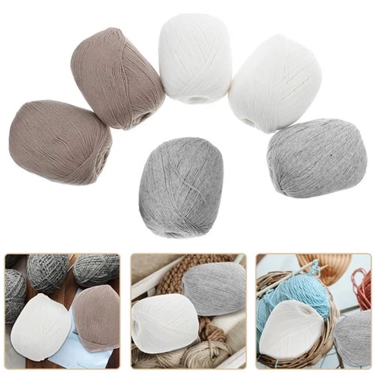 Handcrafted Goat Cashmere Yarn Soft and Fine for Sweaters Scarf Hat Knitting