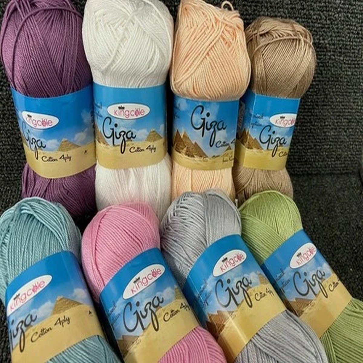 King Cole 4 Ply Wool Giza Cotton Mercerised Egyptian Yarn per 50g Ball Summer