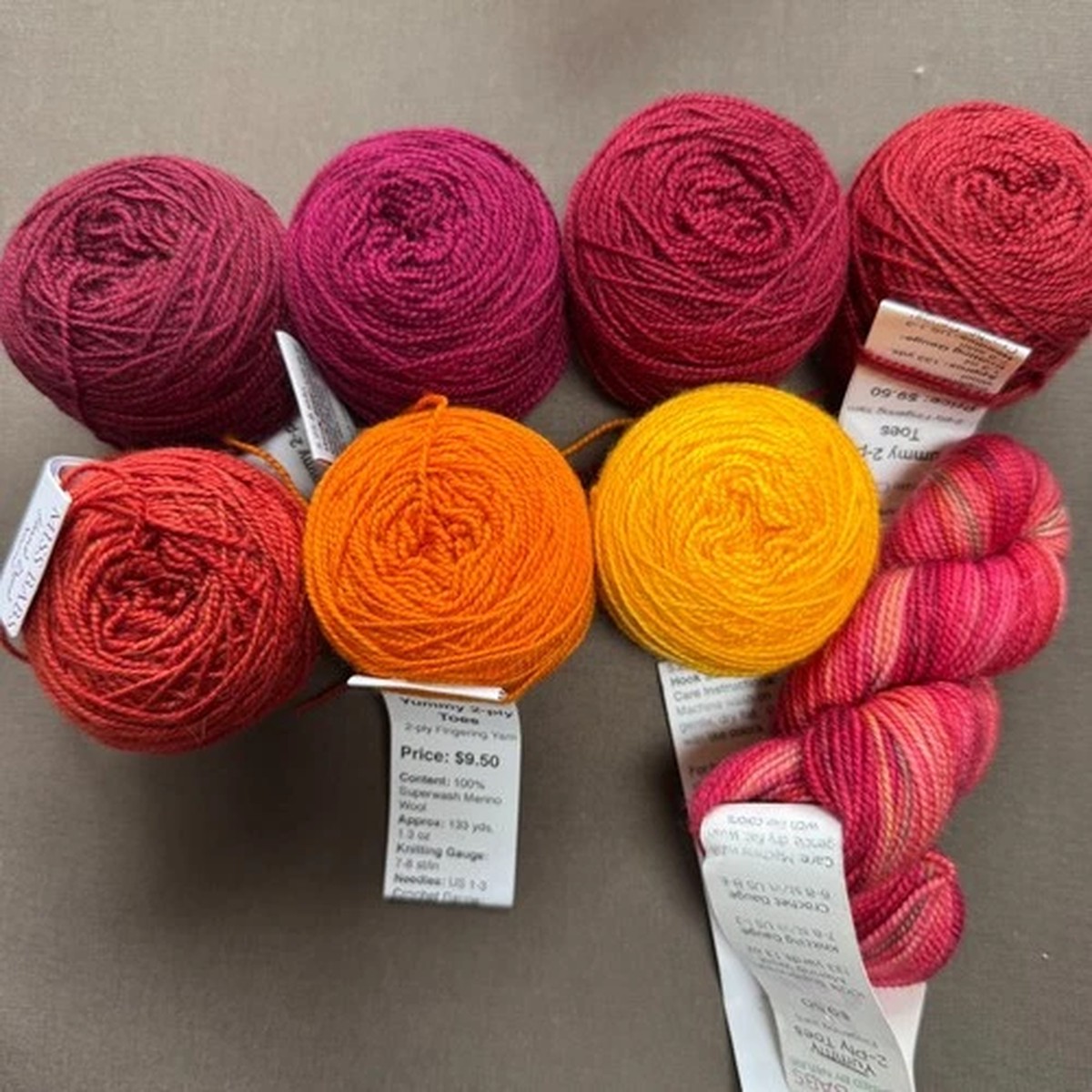 Miss Babs Enlightenment Gradient Yarn plus Justine Yummy Pink Charade