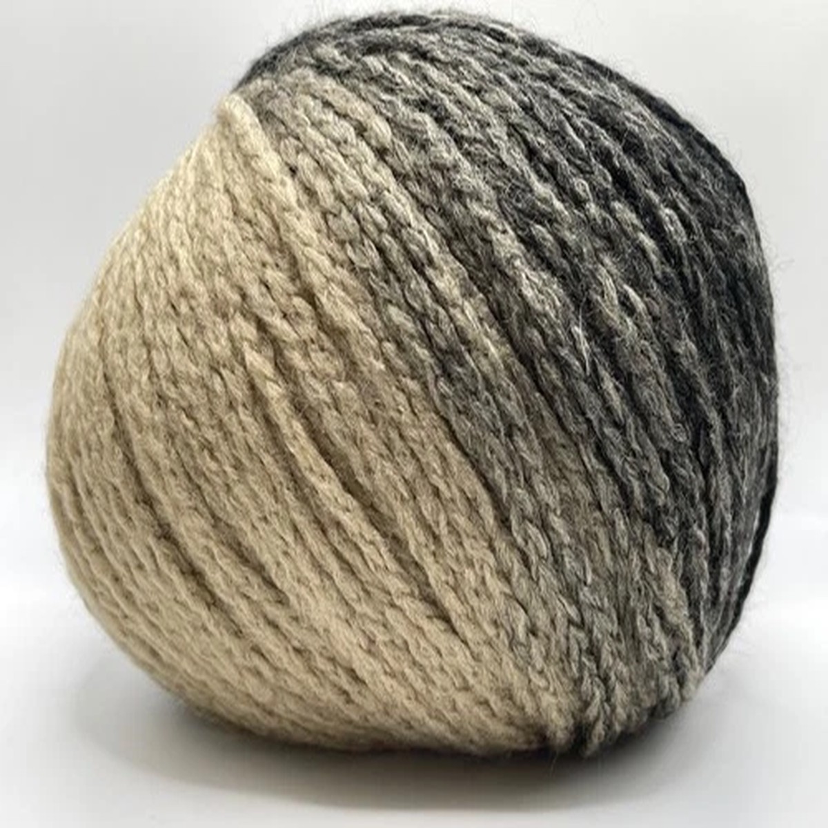 Nordic Light Black Grey Camel Yarn 82271 Ice Yarns Worsted Wool Blend 100gr 218y