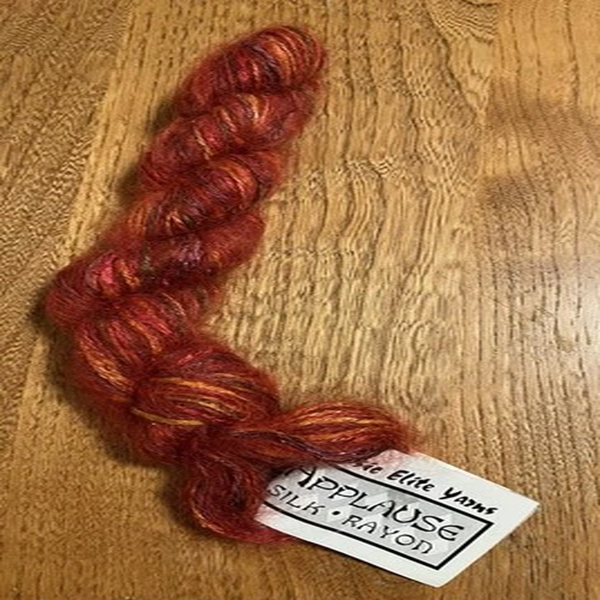 Vintage Applause yarn Mohair silk wool rayon nylon blend one hank USA