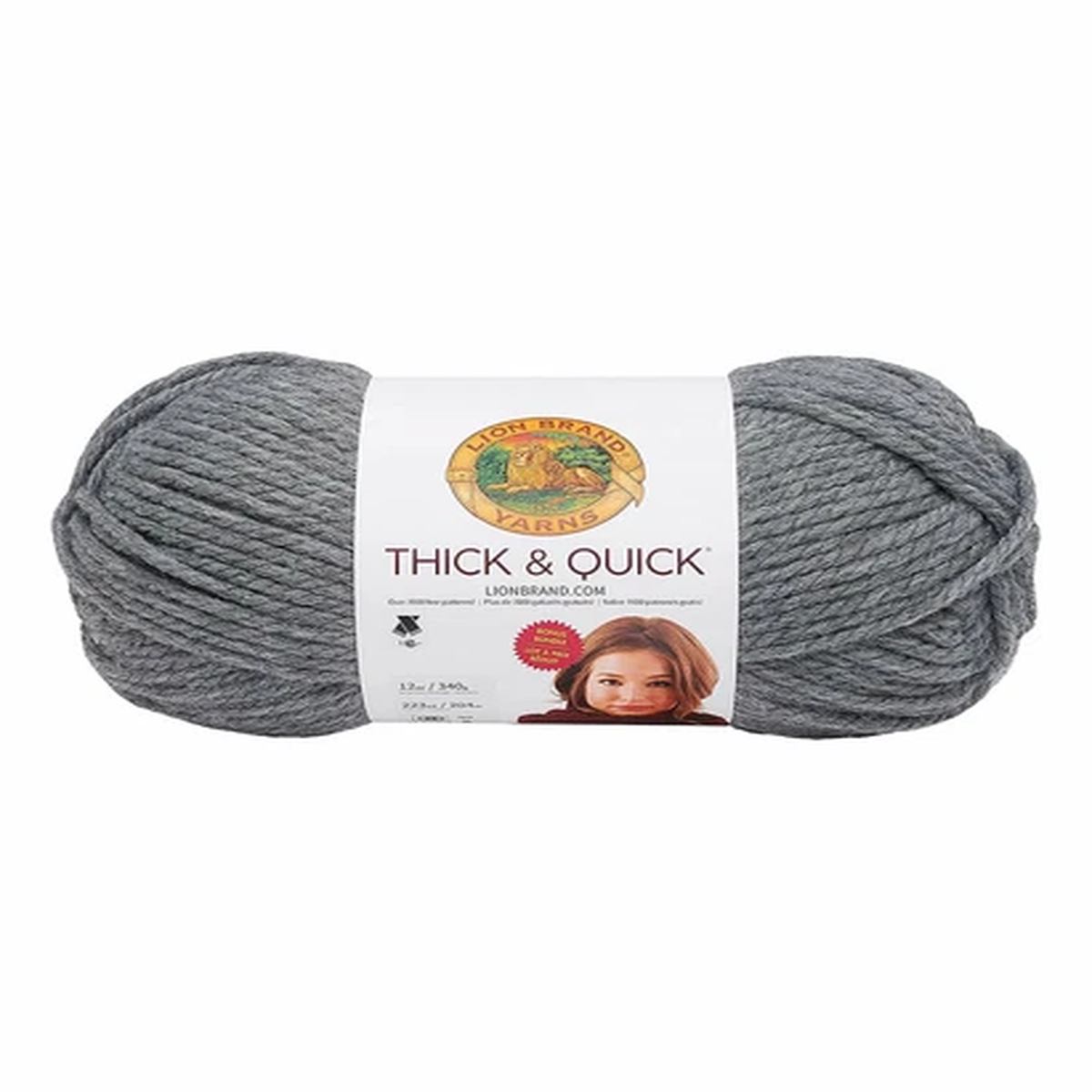 Lion Brand Wool-Ease Thick & Quick Bonus Bundle Bulky Yarn, Large 12oz Skein