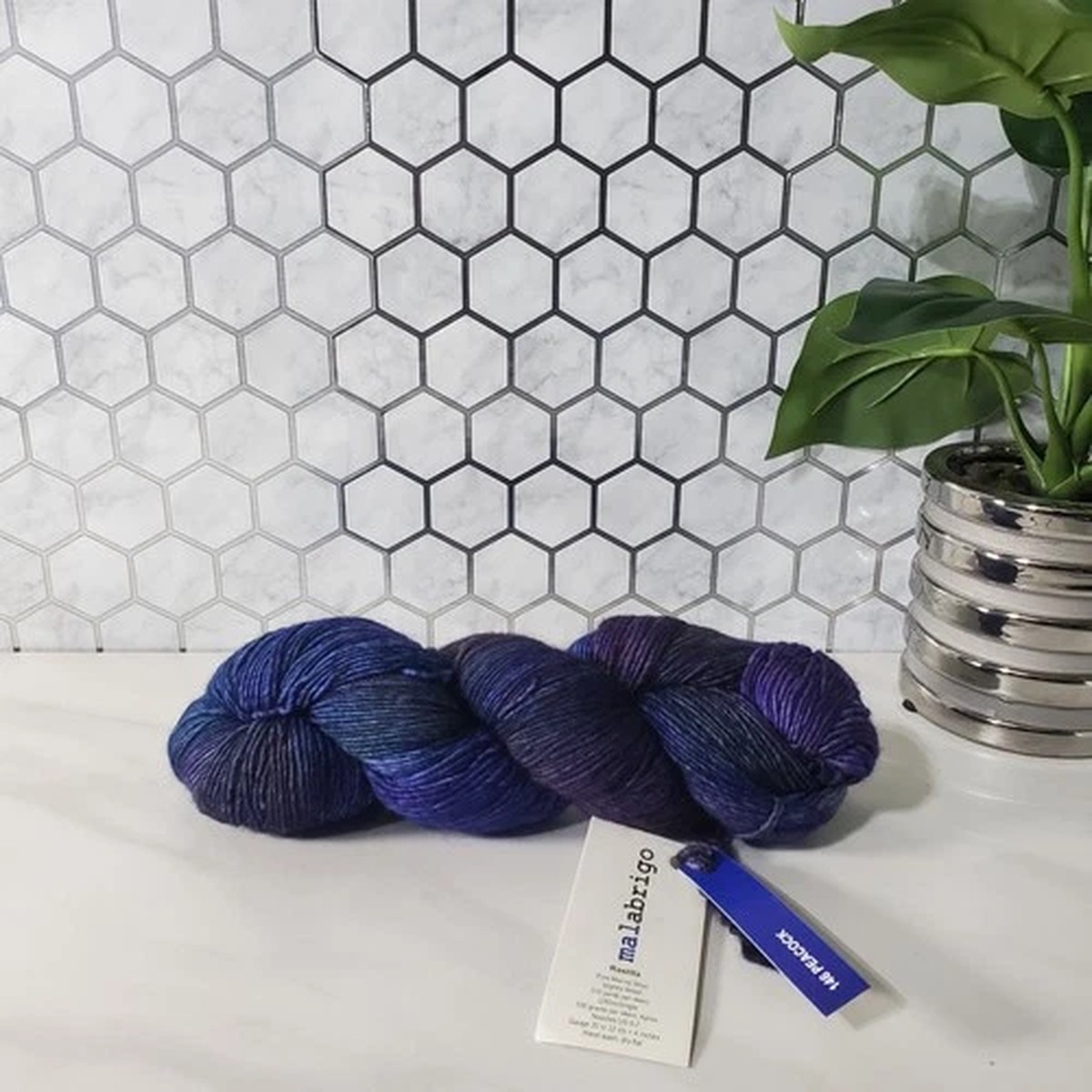 Malabrigo Rastita Yarn 146 Peacock Pure Merino Wool 310 yds