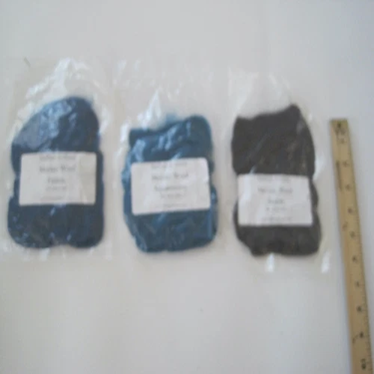 Mohair & More Merino Wool 4 Ounce Bag Blue Teal Colors FUSIONS STORM Lot 3 New