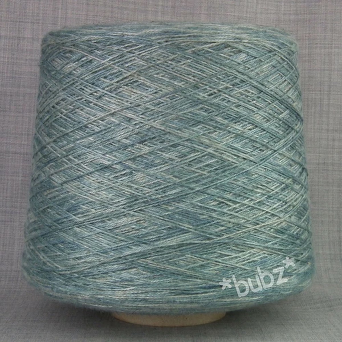 VISCOSE LINEN YARN BLUE GREY SPACE DYED 500g CONE MACHINE KNITTING WEAVING TWIST