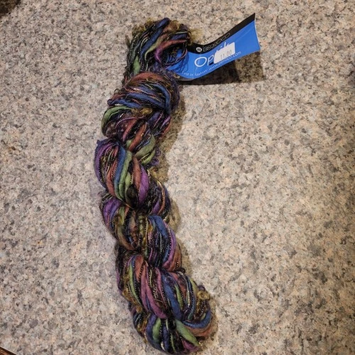 BERROCO OPTIK YARN GREEN PURPLE dyelot 20 MOHAIR BLEND FRANCE COMBINE SHIPPING