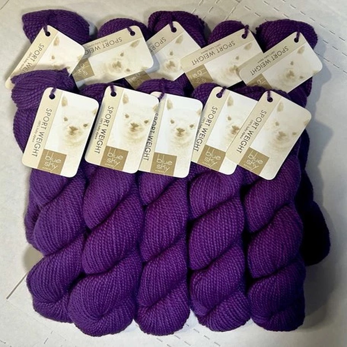Blue Sky Fibers Baby Alpaca Factory Sealed 10 Hanks 50g/110yd Per Colorway