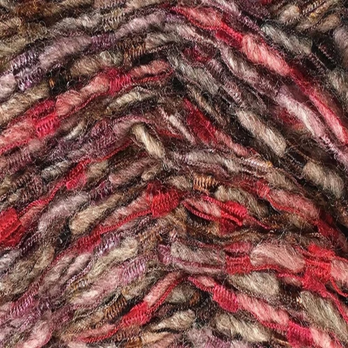 Dark Horse Yarns Magestic #104 Red Brown Purple Matte & Shine Wool Blend 100gr