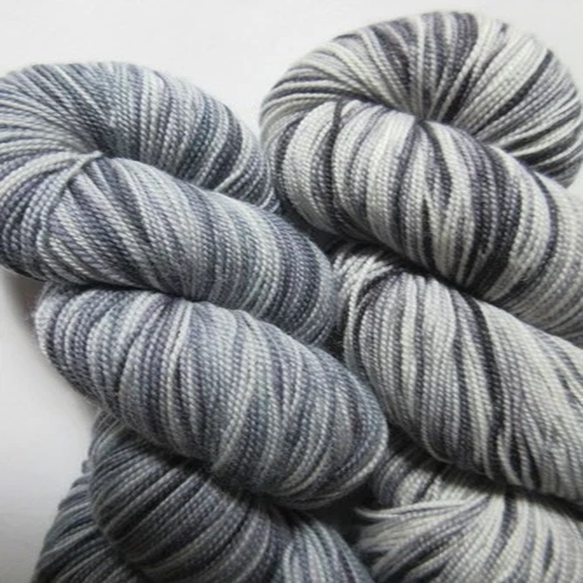 Lot 2 - KOIGU ~ Lace Merino Varigated Greys ~ 1600 ~ Fingering/Sock Weight