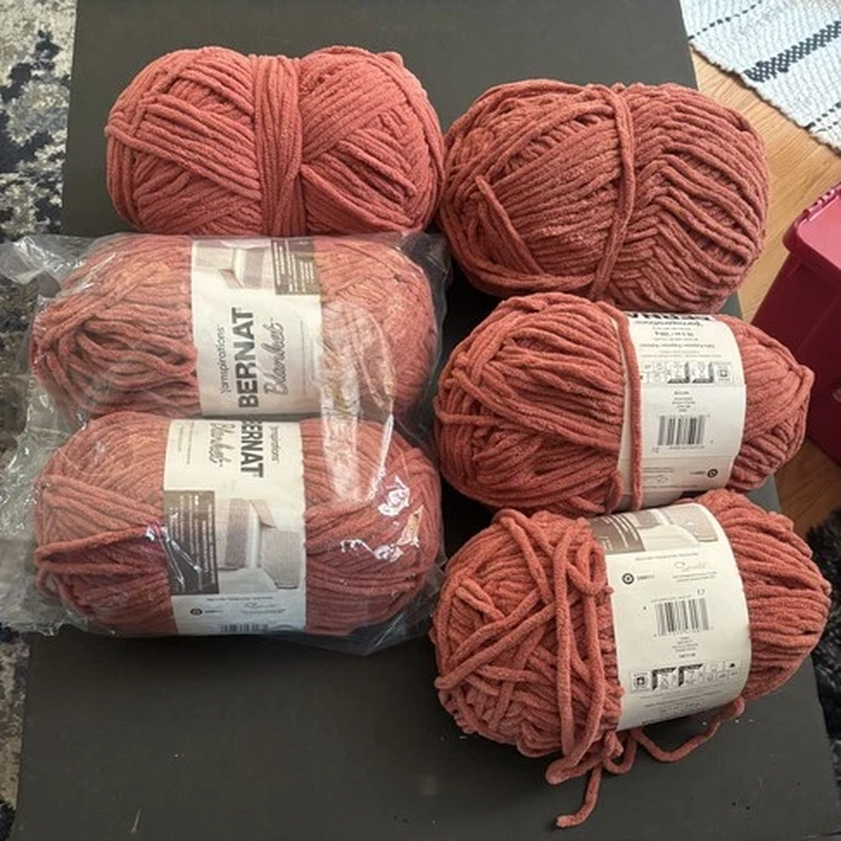 Yarnspirations Bernat Blanket Yarn "Red Rust