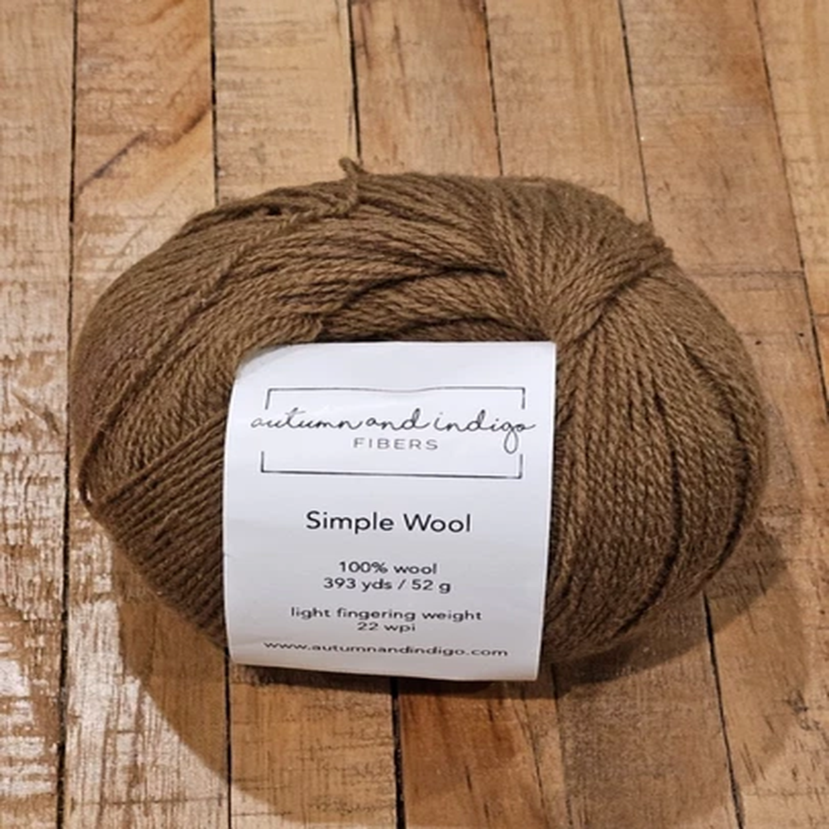 autumn and indigo fibers Yarn 100% wool Brown 1 Skein Detash Yarn foothills