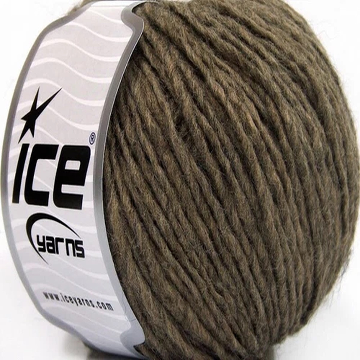 Bark Brown Wool Cord #59807 Ice Wool Acrylic Yarn 50 Gram 109 Yards