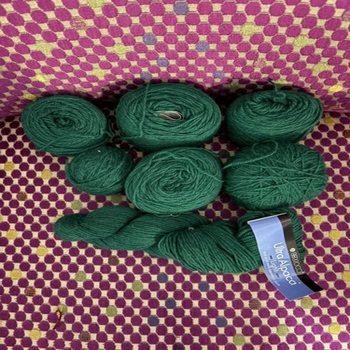 Berroco Ultra Alpaca Light Yarn 7 Skeins 42184 Emerald Mix Color
