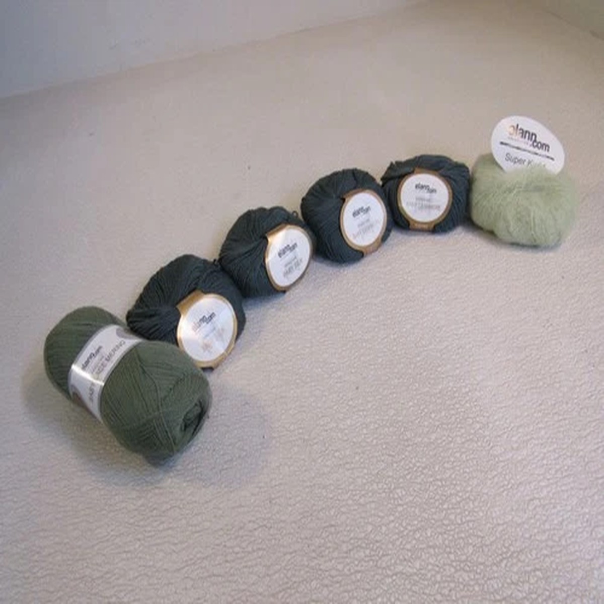 Elann Collection Yarn Kit Baby Lace Merino Super Kydd Baby Silk Green