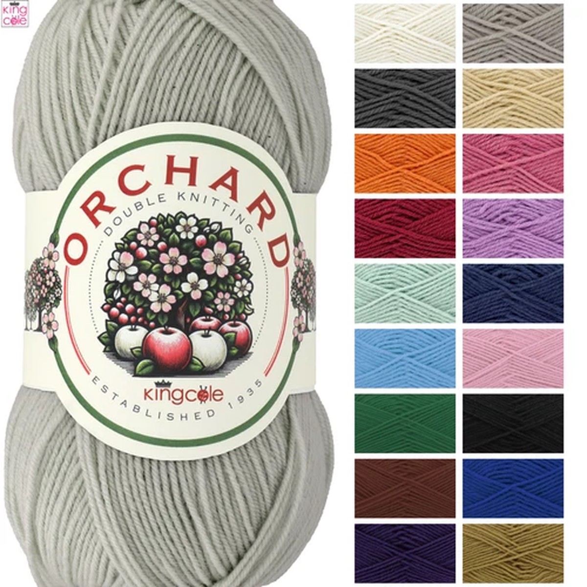 King Cole Orchard DK 100g Superwash - Yarn wool Knitting Merino Acrylic