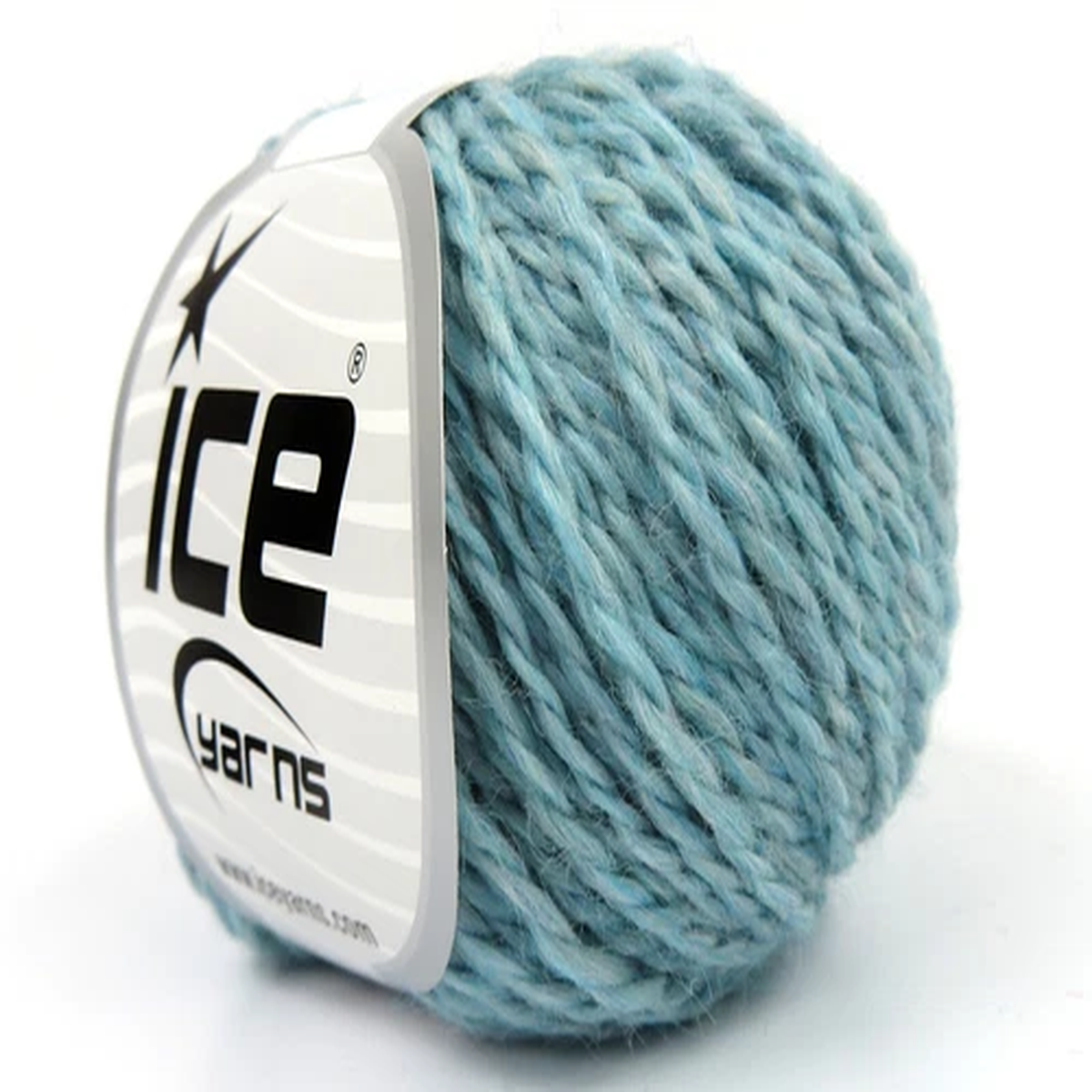 Light Turquoise Royal Wool 82372 Ice Yarns Wool Nylon Blend Worsted 50gr 109yd