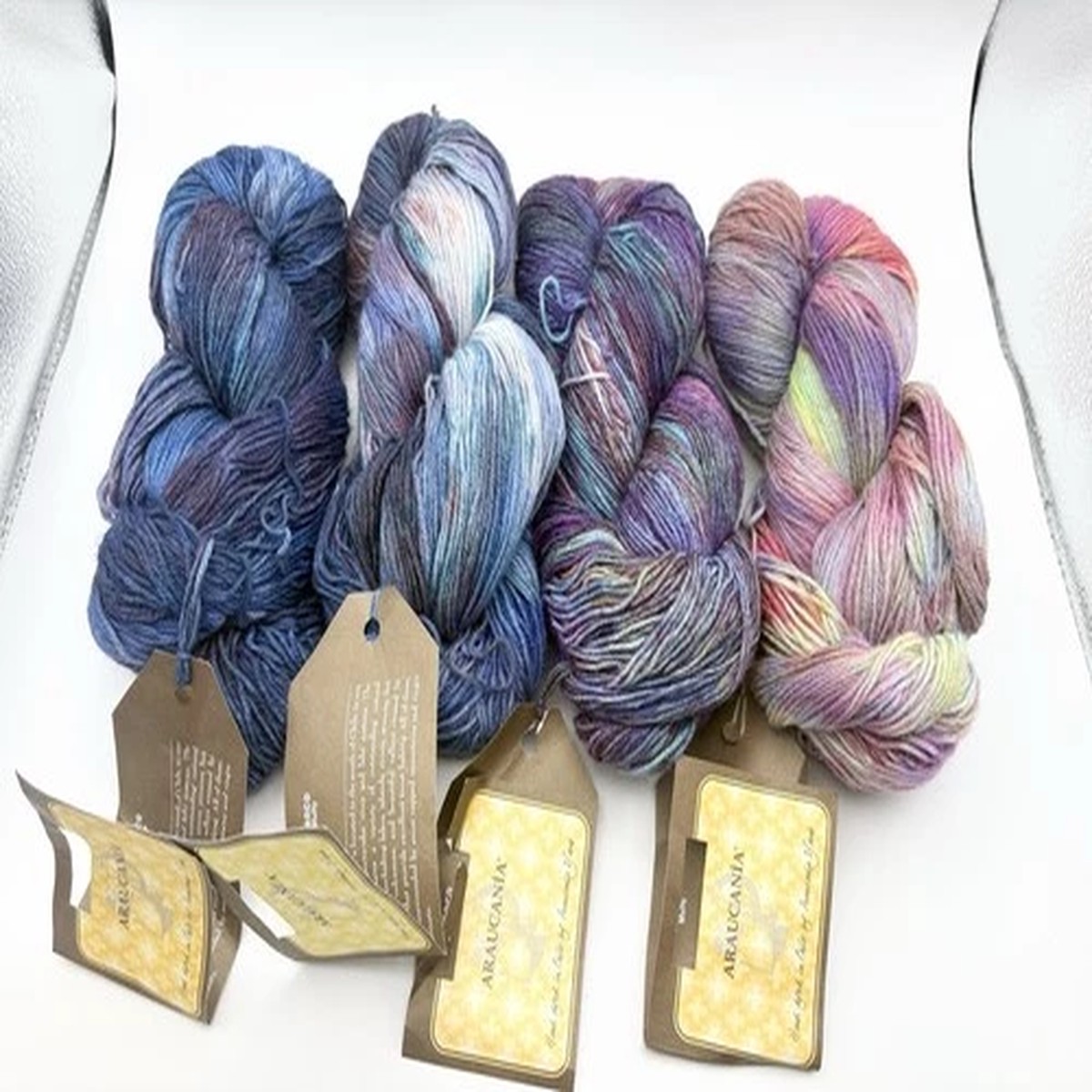 Mixed Lot of 4 Araucania Ranco Multy Sport 376yd Col:302, 304, 307, 310