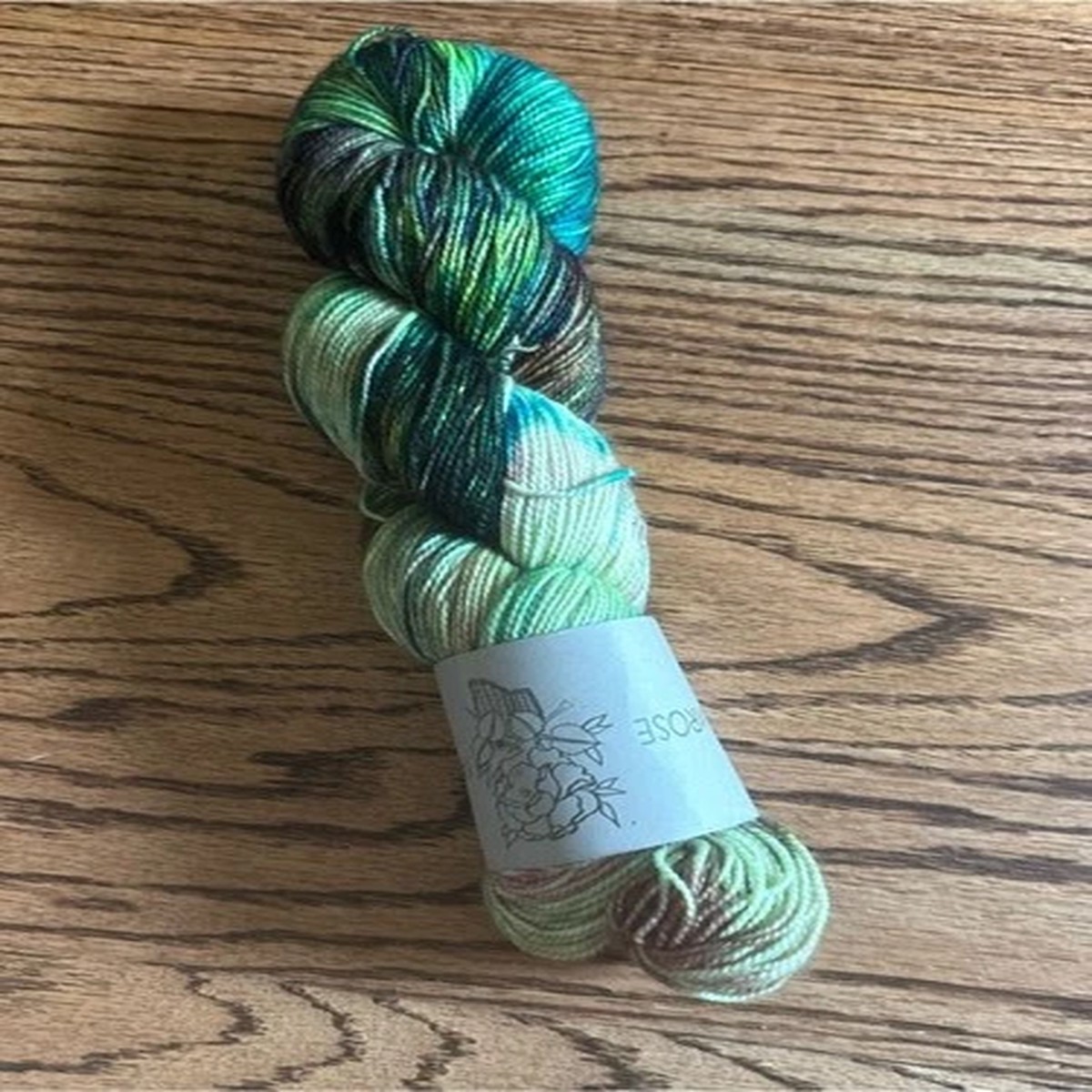 Primrose Yarn Co Ultimate Sock Green Brown Fingering Wool Grumpy Jello Knitting