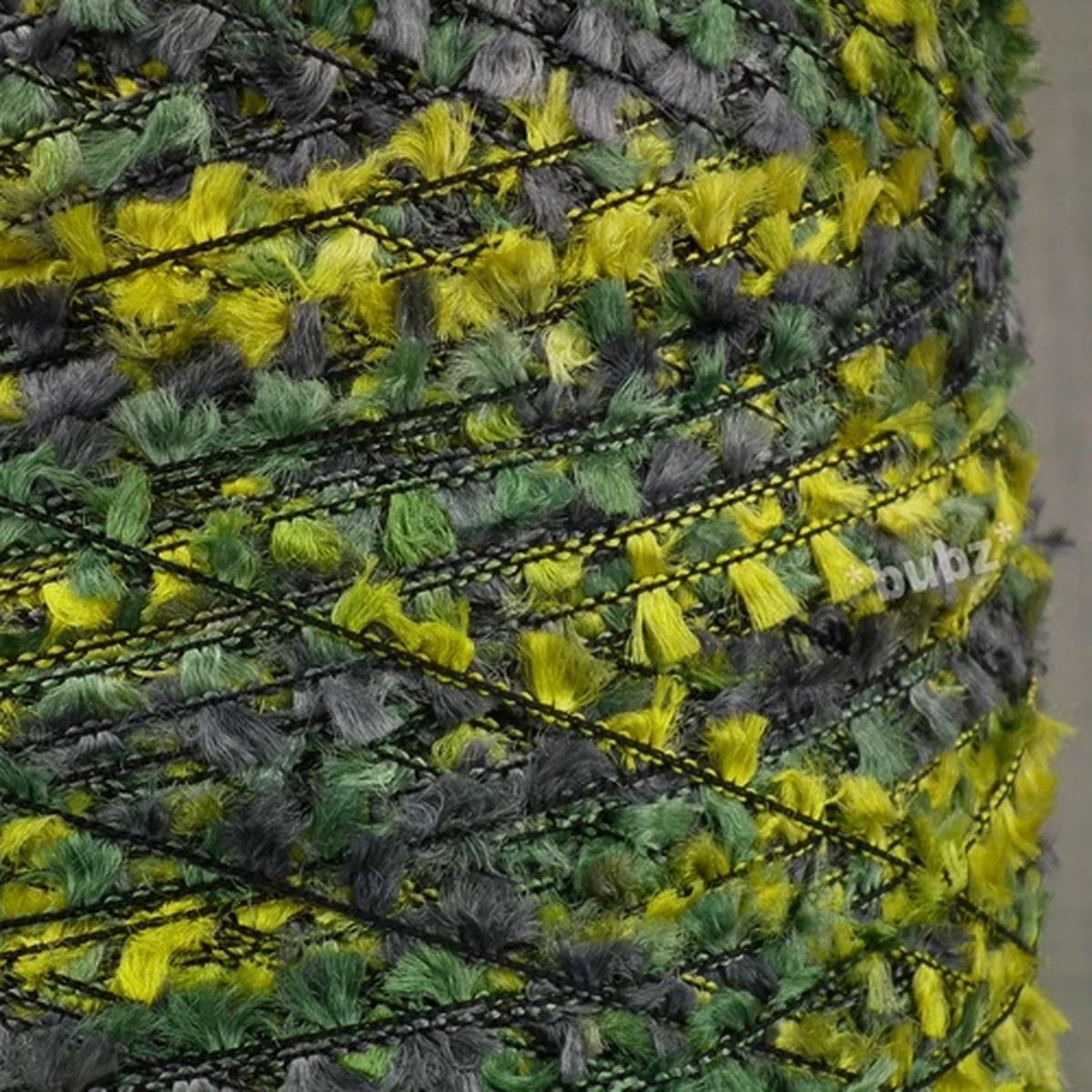 TEXTURE 4 PLY FLAG YARN 500g CONE 10 BALL YELLOW GREEN GREY GRADIENT SPACE DYED