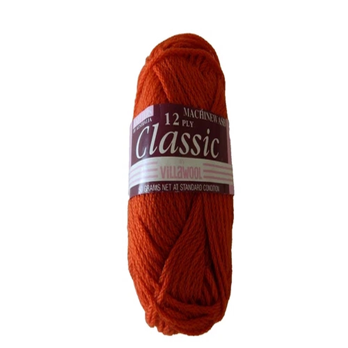 Yarn Villawool CLASSIC Wool 12ply Terracotta Brown Knitting Craft Made Australia