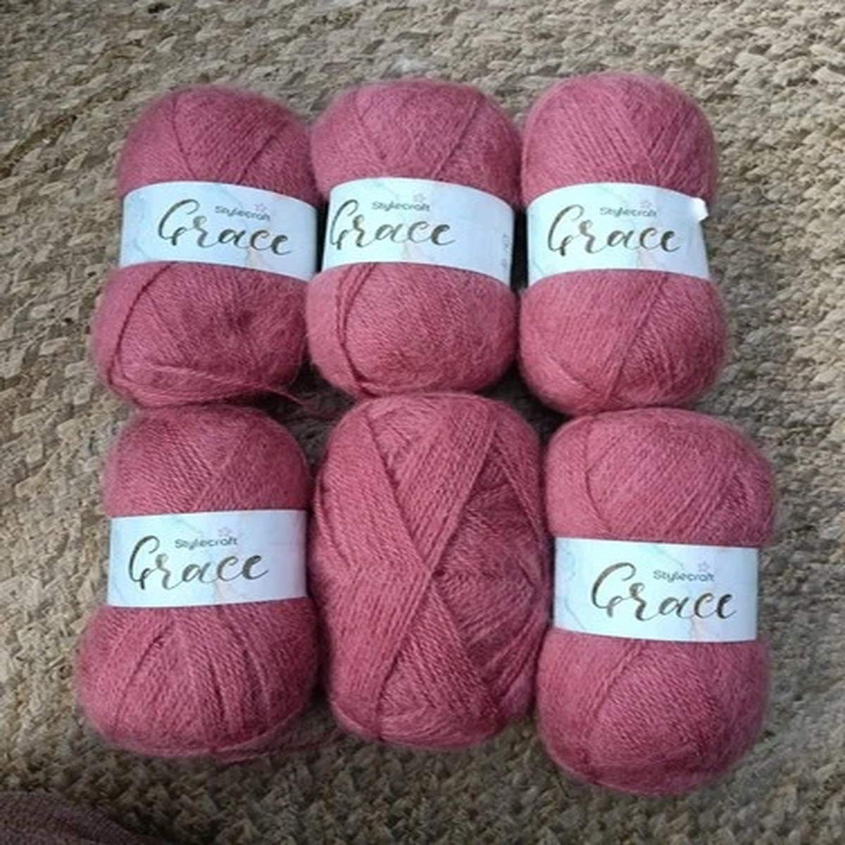 600G STYLECRAFT GRACE 2151 HIBISCUS rose pink mohair WOOL YARN DK - CHUNKY