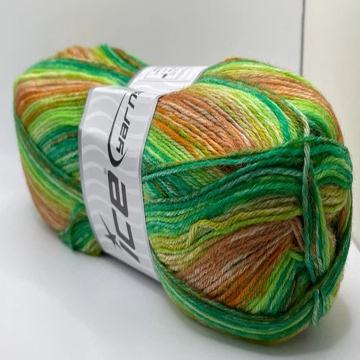 Greens Russet Sock Varicolor 81946 Ice Yarns Superwash Wool Nylon 100g 459yds