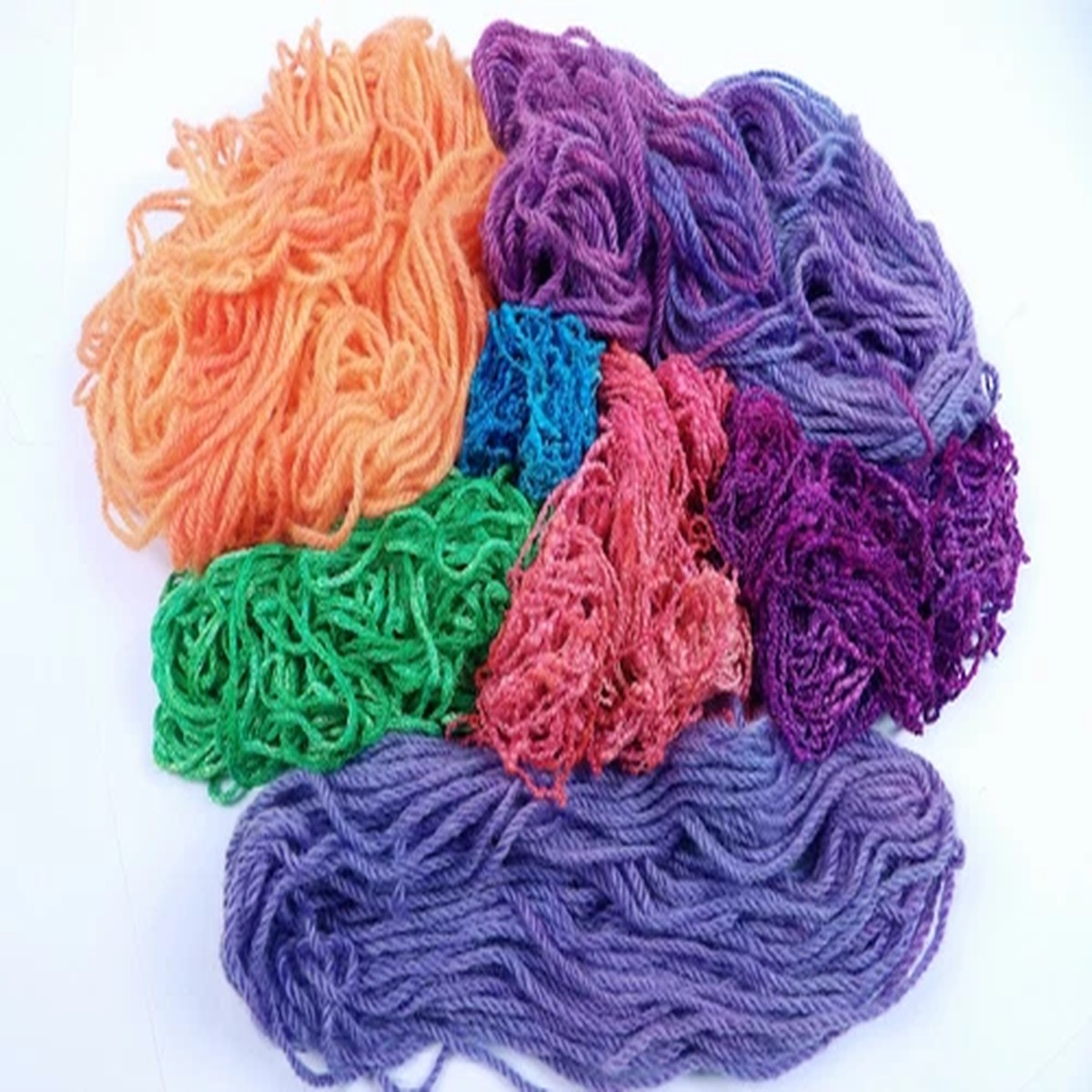 Hand Dyed Art Yarn Mixed Pack 20 or 50g Pack for Embellishing Embroidery Weaving