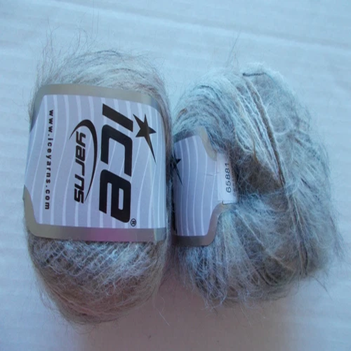 Ice Yarns Luxury Premium alpaca/wool blend yarn,beige/cream,lot of 2(275 yds ea)