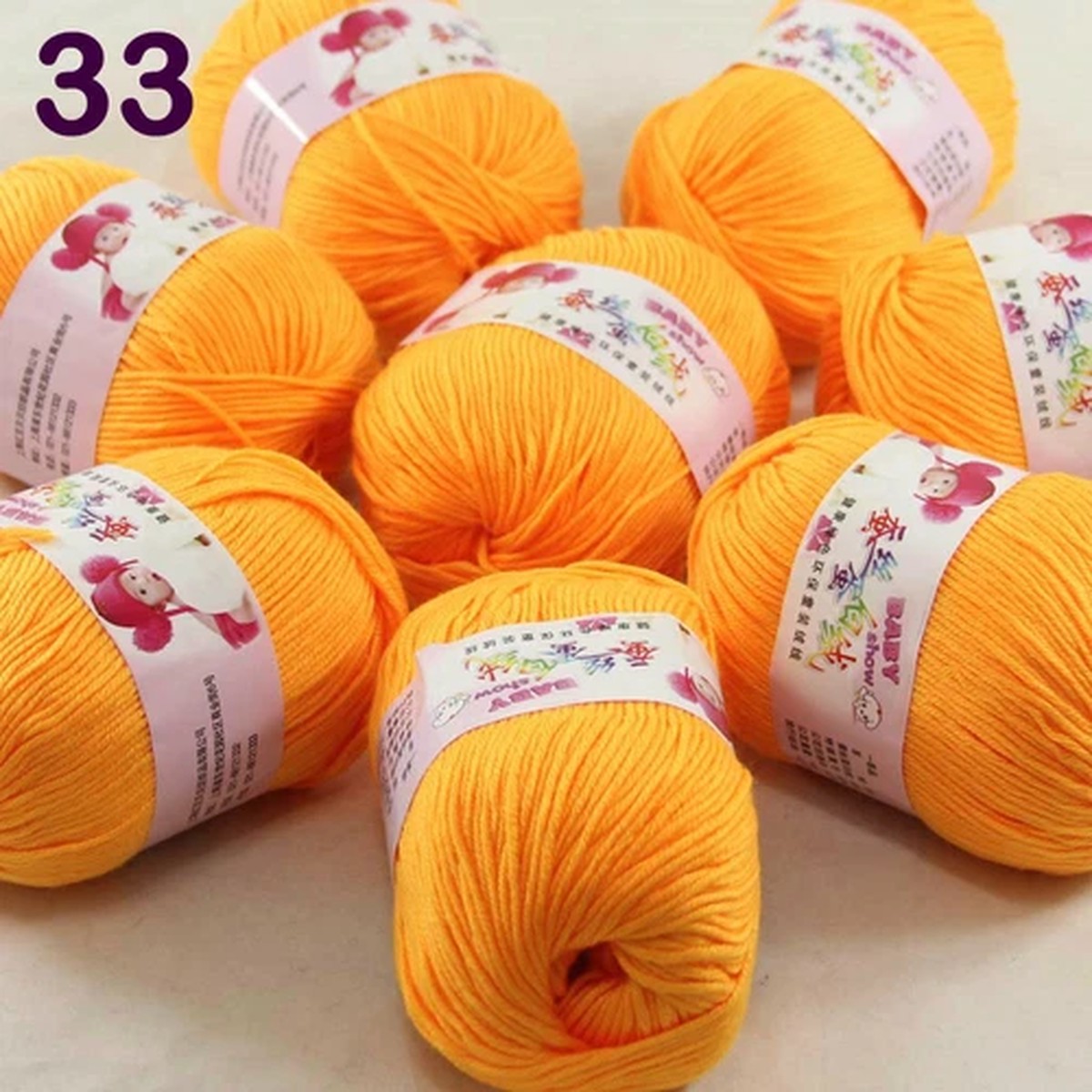 Sale 8 Skeinsx50g Cashmere Silk Wool Baby DK Hand Blankets Crocheted Yarn 33