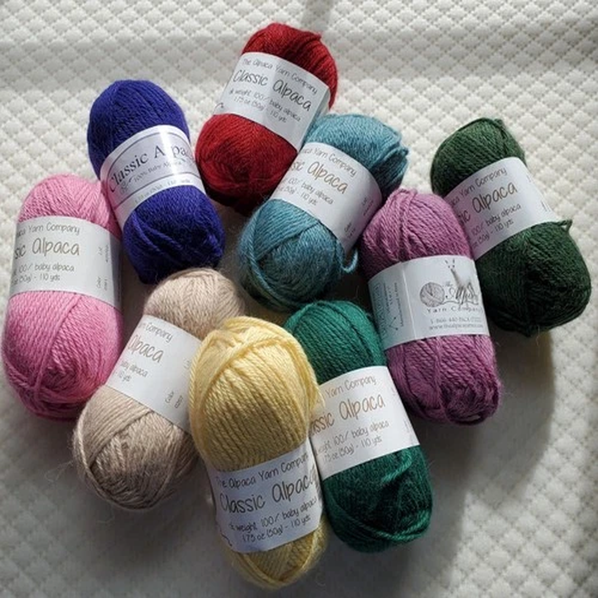The Alpaca Yarn Company Classic Alpaca 100% Baby Alpaca DK Weight 50g 110yds